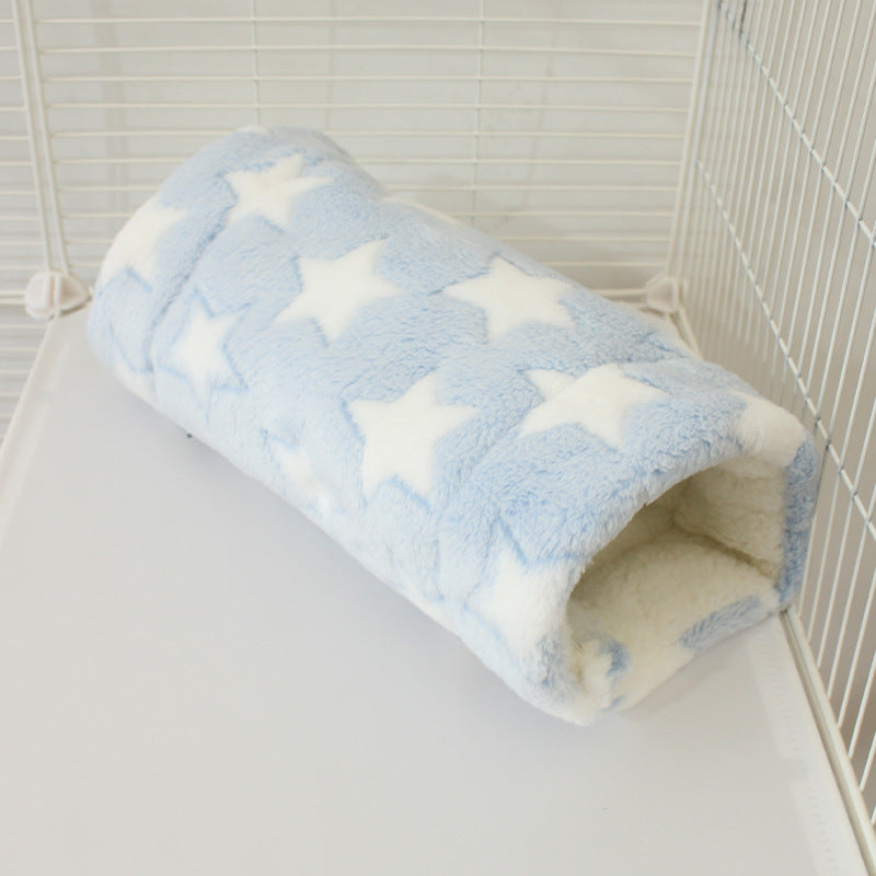 Cozy Pet Tunnel Sleeping Bag – 2-in-1 Play Tunnel & Warm Bed for Small Pets with Cooling Mat Option